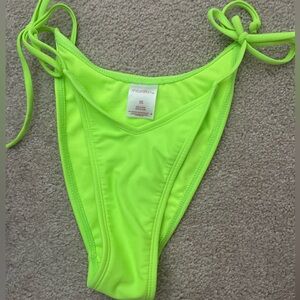 Neon adjustable bikini bottom